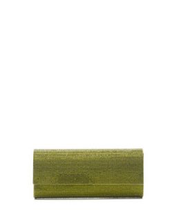 Ritz Fizz Crystal Clutch Bag, Silver Olivine   Judith Leiber Couture