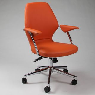 Pastel Furniture Ibanez Mid Back Office Chair IB 164 CH AL 9 Color Orange