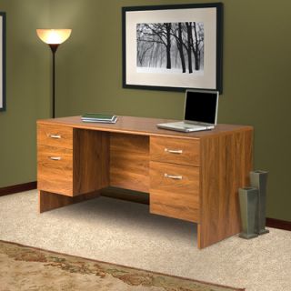 OS Home & Office Furniture Office Adaptations Executive Desk with Double Pede