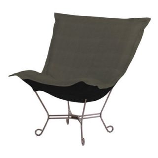Howard Elliott Puff Scroll Sterling Lounge Chair 500 20 Color Charcoal