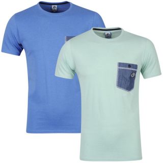 Carter Mens Boom 2 Pack T Shirt   Spearmint/Orbit      Clothing