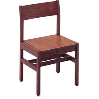 Mediatechnologies Benchmark Wood Post Leg Library Chair K 16A