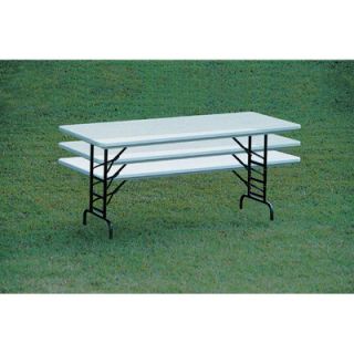 Correll, Inc. Rectangular Folding Table RA 3060 24 Color Gray Granite, Size