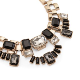 Kardashian Kollection KK Stone Statement Collar Necklace   Gold      Clothing