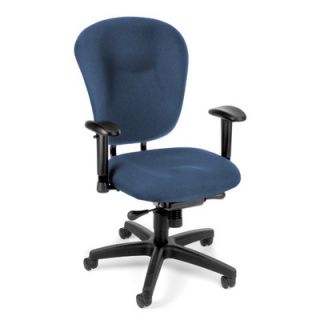 OFM Conference Mid Back Chair with Arms 635 Finish Blue