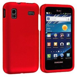 Importer520 Red Hard Plastic Rubberized Case Cover For Samsung Samsung Captivate Glide SGH i927 (AT&T) Cell Phones & Accessories