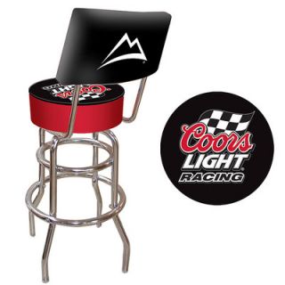 Trademark Global Coors Light Racing Bar Stool with Cushion CLR1100
