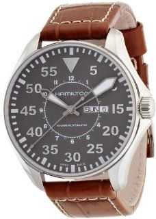 Hamilton Men's H64715885 Khaki Pilot Grey Dial Watch Hamilton Watches