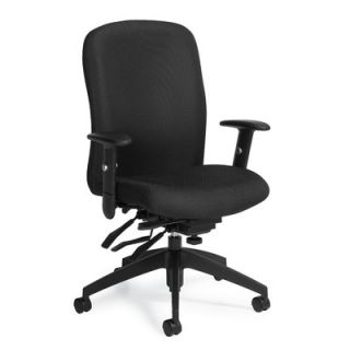 Global Total Office Truform High Back Multi Office Chair with Arms 5450 3SCBK