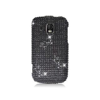 Samsung Transform Ultra M930 SPH M930 Bling Gem Jeweled Jewel Crystal Diamond Black Cover Case Cell Phones & Accessories