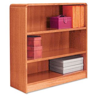 Alera Radius Corner 35.38 Bookcase ALEBCR33636MC Finish Medium Oak