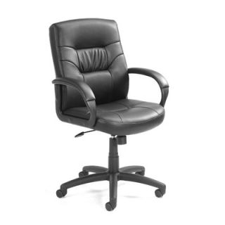 Boss Office Products Mid Back Leather Executive Chair B7506/7507 Tilt Not In