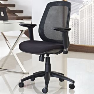Modway Cruise Mid Back Mesh Office Chair with Adjustable Armrests EEI 1175 BLK