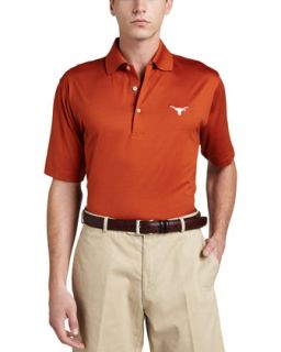 Mens University of Texas Longhorn Gameday Polo College Shirt, Orange   Peter