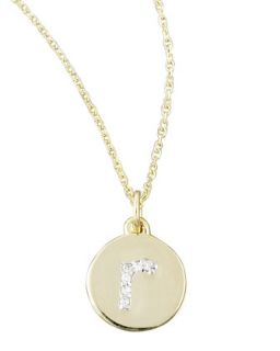 Diamond Initial Necklace, T   KC Designs