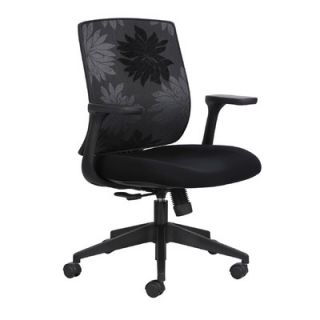 Safco Products Bliss Mid Back Height Adjustable Black Office Chair 7202BL / 7