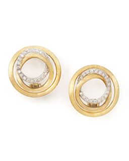 Jaipur Diamond Link Stud Earrings   Marco Bicego