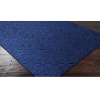 Hand Loomed Fraser Casual Solid Tone on tone Geometric Wool Area Rug (5 X 8)