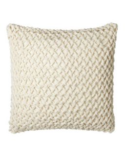 Knotted Yarn European Pillow, 25Sq.   Peacock Alley