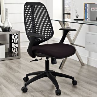 Modway Reverb Mid Back Office Chair with Arms EEI 1174 Color Black