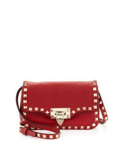 Studded Mini Crossbody Bag, Red   Valentino