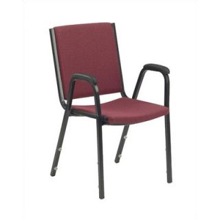 Virco Comfort Stacker Chair with Arms in Burgundy 8806
