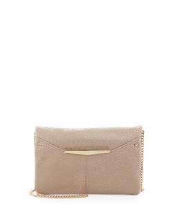 Libby Pebbled Faux Leather Crossbody Bag, Taupe   Danielle Nicole