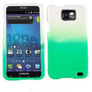 For Samsung Galaxy S Ii I777 Non Slip White Green Matte Case Accessories Cell Phones & Accessories