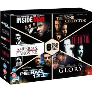 Denzel Washington The Taking of Pelham 123 / American Gangster / Inside Man / The Bone Collector / Philadelphia / Glory      DVD