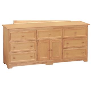 Atlantic Furniture Manhattan 7 Drawer Dresser C 7176 Finish Natural Maple