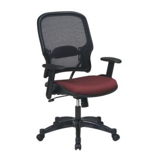 Office Star Mid Back Space Professional Air Grid Back and Fabric Seat Manager