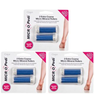 Emjoi MICRO Pedi Blue Replacement Rollers 3 x 2pcs (Bundle)      Health & Beauty