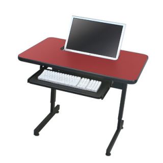 Paragon Furniture Semi Recessed Computer Desk for Flat Panel Monitors F6SR