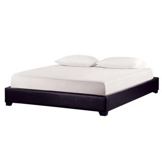 Dwell Home Inc Metro California King Black Faux Leather Bed Black Size King