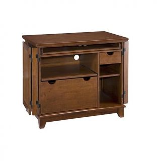 Home Styles Mission Style Computer Cabinet   Cottage Oak