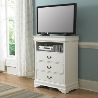 Woodbridge Home Designs Marianne 3 Drawer Media Chest 539BK 11 / 539W 11 Fini