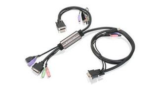 IOGear Hybrid DVI D KVM with Cables and Audio GCS942UW6 Electronics