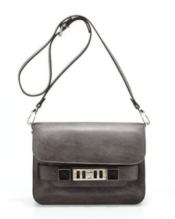 PS11 Mini Chalkboard Shoulder Bag, Dark Gray   Proenza Schouler