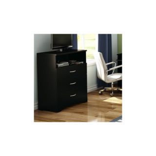 South Shore Step One 3 Drawer Media Chest 3107023 / 3159023 Finish Pure Black