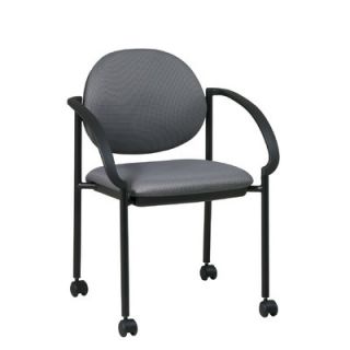 Office Star 13Stack Chair with Casters and Arm (Black Frame) STC3440 (special