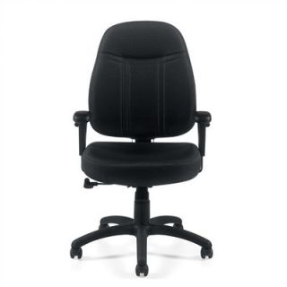 Offices To Go Mid Back Fabric Office Chair with Arms OTG11651B/G Fabric Black