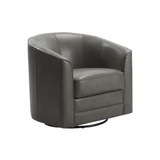 Emerald Home Furnishings Milo Swivel Slipper Chair U5029B 04 Color Light Grey