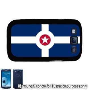 Indianapolis Indiana IN City State Flag Samsung Galaxy S3 i9300 Case Cover Skin Black Cell Phones & Accessories