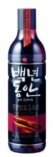 Sempio Drinking Black Rice Vinegar   Red Ginseng   500 ML, 16.912 Ounce (Pack of 4)  Grocery & Gourmet Food