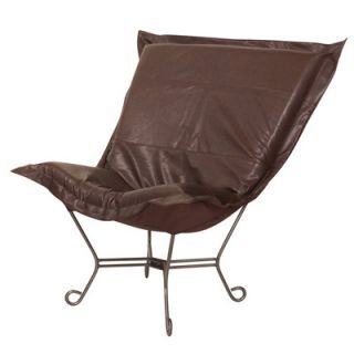 Howard Elliott Puff Scroll Avanti Lounge Chair 500 19 Color Pecan