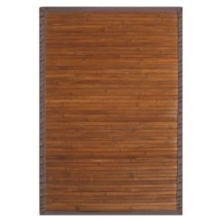 Solid Bamboo Area Rug   Chocolate (5x8)
