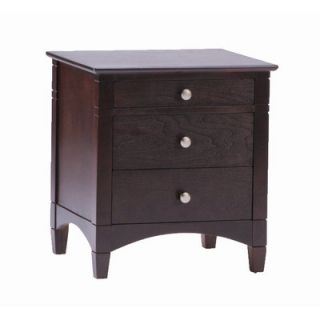 Bolton Furniture Essex 3 Drawer Nightstand 6601 Finish Natural/Rosewood
