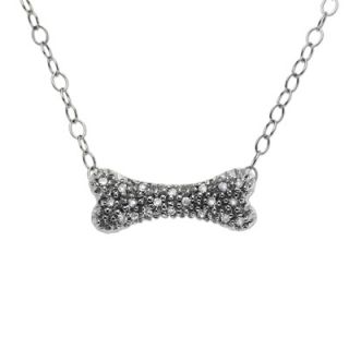 dog bone necklace in 10k white gold 16 5 $ 229 00 10 % off sitewide