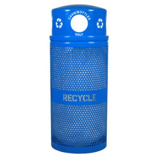 Ex Cell Metal Products Landscape Series Outdoor Recycling Receptacle RC 34R D