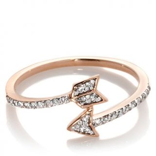 Rarities Fine Jewelry with Carol Brodie 14K Gold .11ct White Diamond "Arrow" R